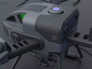 Military Combat Hexacopter Drone 3D 模型