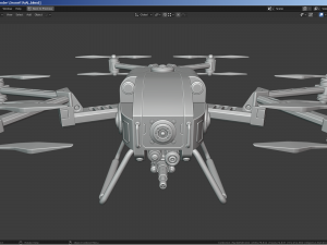 Military Combat Hexacopter Drone 3D 模型