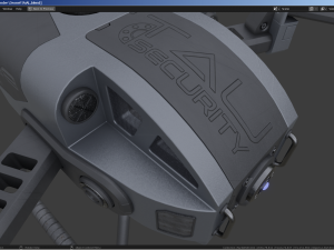 Military Combat Hexacopter Drone 3D 模型