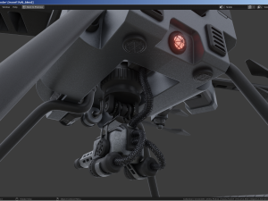 Military Combat Hexacopter Drone 3D 模型