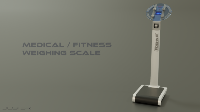 Medical-personal weighing scale Modelo 3D .c4d .max .obj .3ds .fbx .stl .blend 