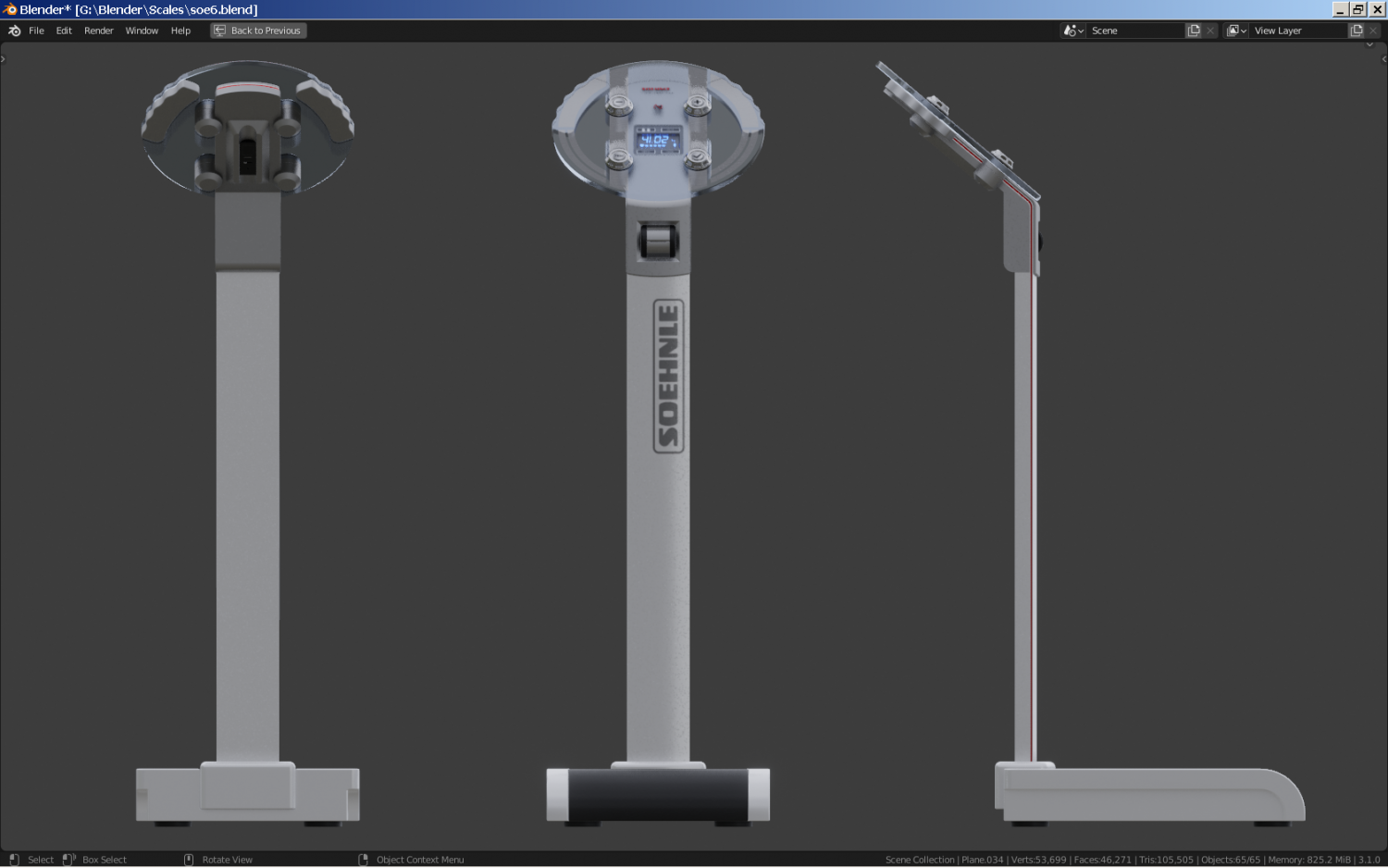 ArtStation - Column Medical Weighing Scale