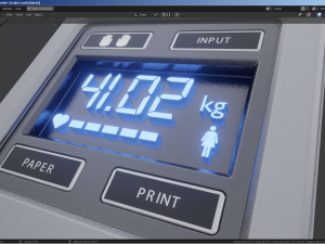 Medical-personal weighing scale Modelo 3D