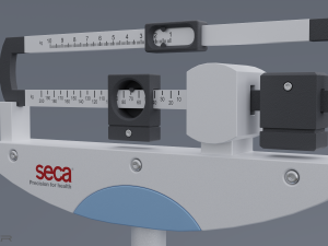 Column medical weighing scale Modèle 3D