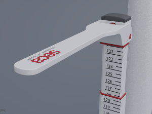 Column medical weighing scale Modèle 3D