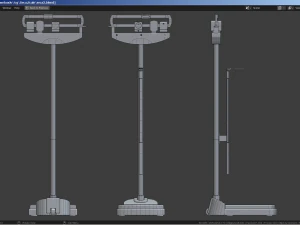 Column medical weighing scale 3D Model