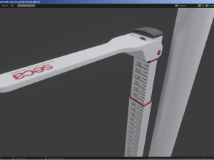 Column medical weighing scale Modèle 3D