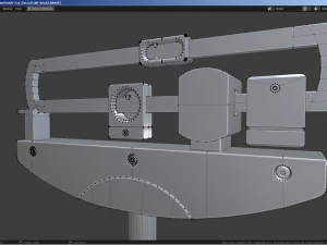 Column medical weighing scale 3D Model