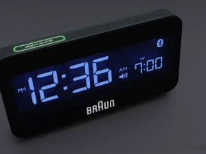 Digital alarm clock 3D Model