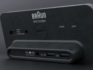 Digital alarm clock 3D Model