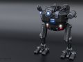 Sci-Fi Combat Mech - FK rigged 3D Models