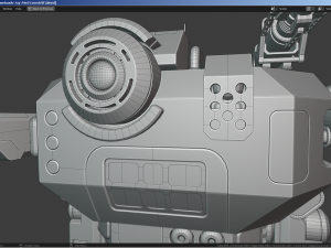 Sci-Fi Combat Mech - FK rigged 3D Model