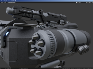 Sci-Fi Combat Mech - FK rigged 3D Model