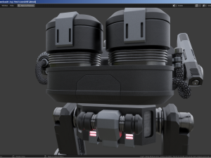 Sci-Fi Combat Mech - FK rigged 3D Model