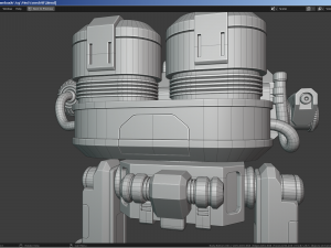 Sci-Fi Combat Mech - FK rigged 3D Model
