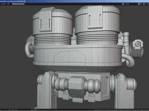 Mech da combattimento fantascientifico - FK truccato Modello 3D