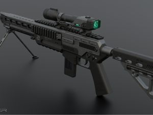 Sci-fi Rifle 3D Модель