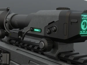 科幻步枪 3D 模型