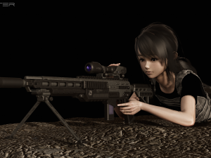 Sci-fi Rifle 3D Модель