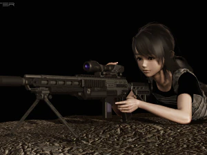 科幻步枪 3D 模型