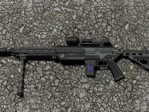 Sci-fi Rifle 3D Модель