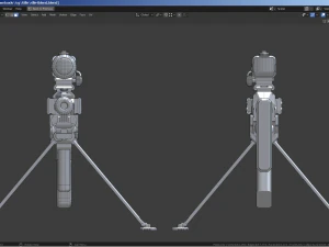 科幻步枪 3D 模型