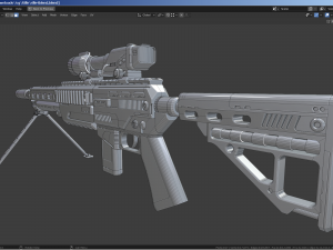 Sci-fi Rifle 3D Модель