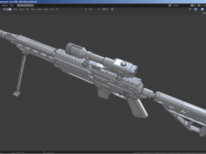 Sci-fi Rifle 3D Модель