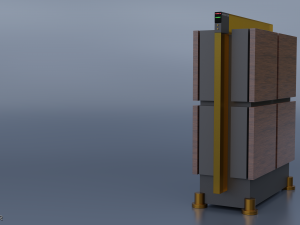 Dynaudio speakers and power amplifier Modelo 3D