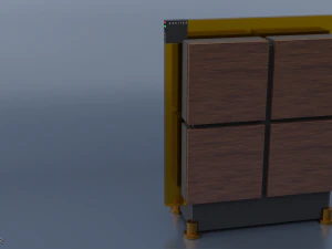 Dynaudio speakers and power amplifier 3D Model