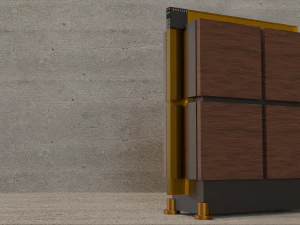 Dynaudio speakers and power amplifier 3D Model