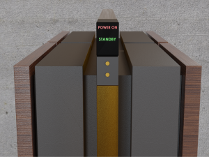 Dynaudio speakers and power amplifier Modelo 3D