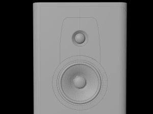 Dynaudio speakers and power amplifier 3D Model
