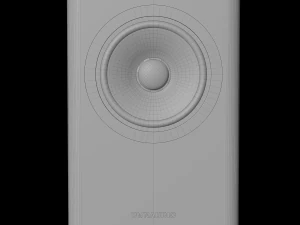 Dynaudio speakers and power amplifier 3D Model