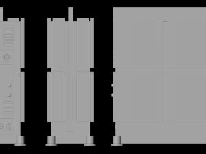 Dynaudio speakers and power amplifier 3D Model