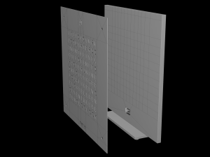 Qlocktwo designer clocks 3D 모델
