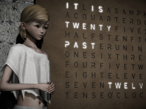 Qlocktwo designer clocks 3D 모델