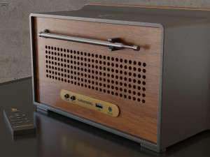 Grundig Heinzelmann Radio 3D 모델