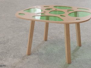 Aquario - designer table and cabinet 3Dモデル