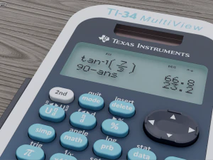 Texas Instruments Scientific Calculator 3D Model