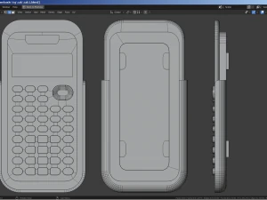 Texas Instruments Scientific Calculator 3D Model