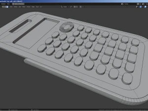 Texas Instruments Scientific Calculator 3D Model