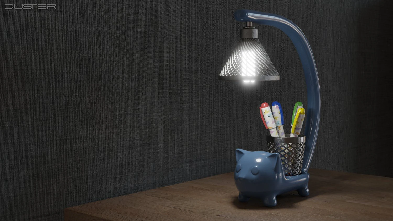 Cat-shaped lamp 3D Model .c4d .max .obj .3ds .fbx .stl .blend 