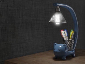 Cat-shaped lamp 3D Models