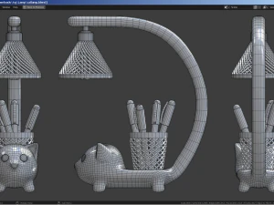 Cat-shaped lamp 3D Model