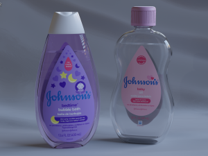 Cosmetics - Baby Oil and Bubble Bath 3D Model