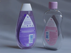 Cosmetics - Baby Oil and Bubble Bath 3D Model