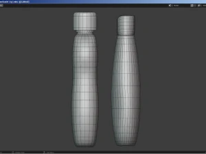Cosmetics - Baby Oil and Bubble Bath 3D Model