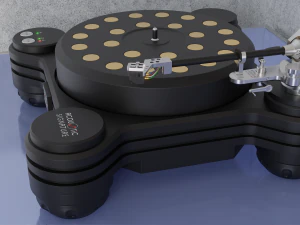 A turntable - gramophone - vinyl record player 3D Model
