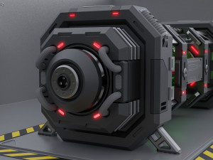 Sci-Fi Device 3D-Modell